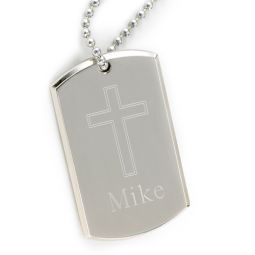 Cross Dog Tag